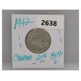 1942 80% Silv Canada Quarter