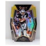 2021 Bo Jackson Select Yellow Black Prizm Die Cut