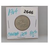 1964 80% Silv Canada Quarter