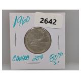 1960 80% Silv Canada Quarter