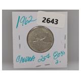 1962 80% Silv Canada Quarter