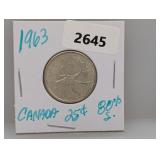 1963 80% Silv Canada Quarter