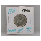 1963 80% Silv Canada Quarter
