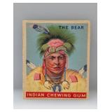 1933 GOUDEY GUM THE BEAR INDIAN GUM SERIES 75 S