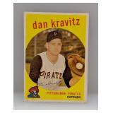 1959 Topps #536 Dan Kravatz High # Pirates Stains
