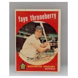 1959 Topps Faye Throneberry High # Surface