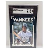 1986 Topps #500 Rickey Henderson SGC 7.5