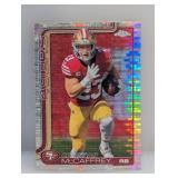 2025 Topps Chrome Christain McCaffrey Pulsar Prism