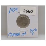 1959 80% Silv Canada Dime