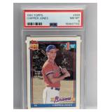 1991 Topps Chipper Jones Rookie #333 PSA 8