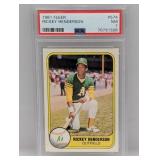 1981 Fleer Rickey Henderson 574 PSA 7