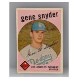 1959 Topps #522 Gene Snyder High # Dodgers Surface
