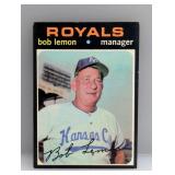1971 TOPPS Baseball BOB LEMON HOF 91
