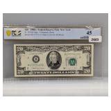 PCGS 1988-A NY $20 Fed Reserve Note Choice XF45