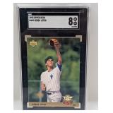 1993 UD #449 Derek Jeter RC SGC 8