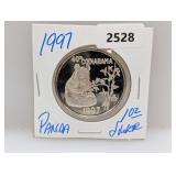 1997 1oz .999 Silv Coinarama Panda Round