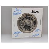 1oz .999 Silv John Deere Model H Round