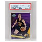 /399 2023 Bowman Chrome Clark Purple Ref PSA 9