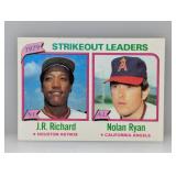 1980 Topps J.R. Richard and Nolan Ryan #206