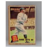 1962 Topps #139 Babe Hits 60 HOF Yankees