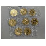 (8) Clad Bitcoin Cryptocurrency