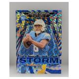 2025 Omarion Hampton Mosaic Storm Blue Prizm RC/99