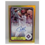 2025 Topps Archives Juan Gonzalez Auto #38/50