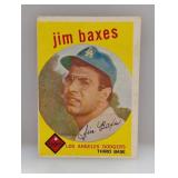 1959 Topps Jim Baxes High # Dodgers Surface/Stains