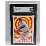 1987 Topps Kids #127 Nolan Ryan SGC 8