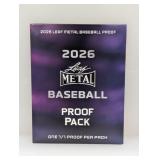 2026 Leaf Metal Baseball 1/1 Proof Pack