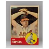 1963 Topps #358 - Milt Pappas "Orioles"