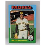 1975 Topps #450 Willie McCovey HOF Giants Stain