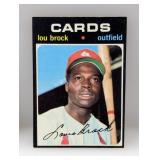 1971 Topps Lou Brock #625 Stain