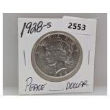 1928-S 90% Silv Peace $1 Dollar