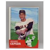 1963 Topps #520 Orlando Cepeda HOF Hi # Series