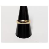Vermeil/.925 Sterl Wedding Band Sz 9.5