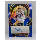 49/99 2025 Panini Select Will Sheppard RC Auto