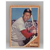 1962 Topps #50 Stan Musial HOF Cardinals Bent