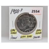 Very Rare 1928-P 90% Silv Peace $1