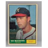 1961 Topps #120 Eddie Mathews HOF Braves