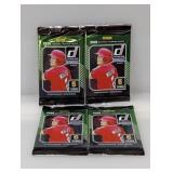 (4) 2026 Donruss Pack With Yellow Flood Parallels