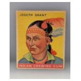 1933 Goudey Gum Joseph Brant R73-Indian Gum Series