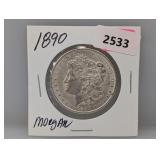 1890 90% Silv Morgan $1 Dollar