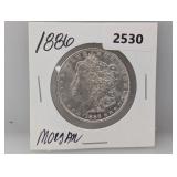 1886 90%$ Silv Morgan $1 Dollar