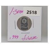 1G .999 Silv Scottsdale Mint Bar