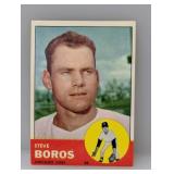 1963 Topps #532 - Steve Boros "Cubs"Hi # Series