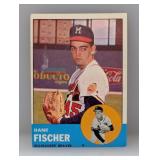 1963 Topps #554 Hank Fisher Hi # Series Surface