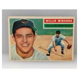 1956 Topps Willie Miranda #103 Creases