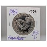 1985 1oz .999 Silv Engelhard Prospector Round