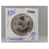 1985 1oz .999 Silv Engelhard Prospector Round